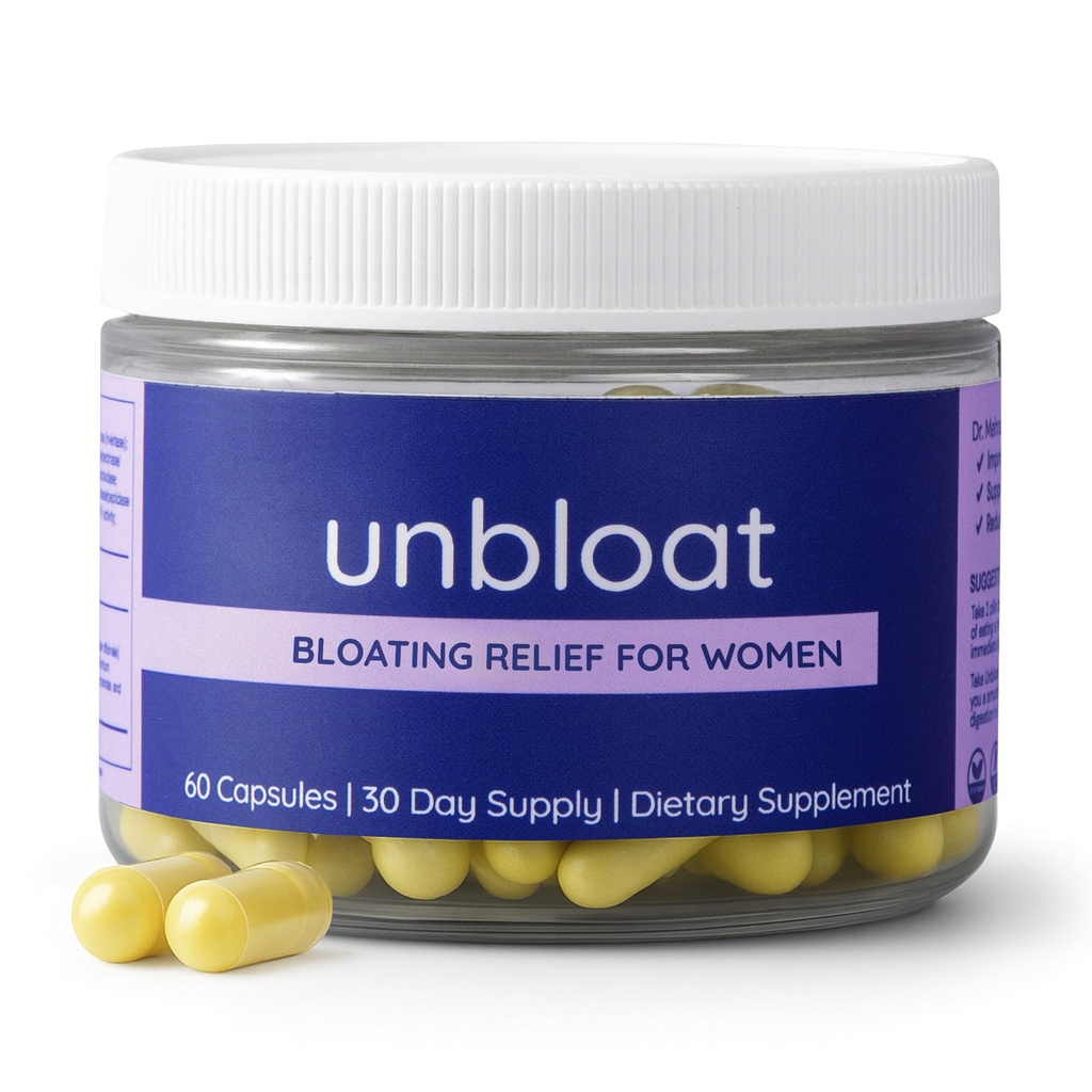 Αντι-Bloat Χάπια για τις γυναίκες - Bloating Relief for Women & Digestive Supplement - Enhances Gut Health - No Bloat Formula with Prebiotics & Probiotics - Debloating Συμπληρώματα - 60 Count