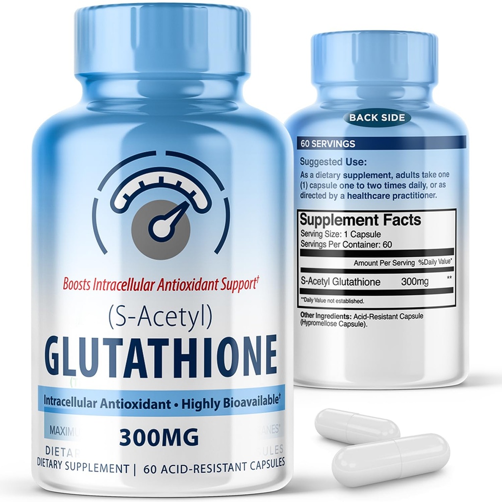 S- Acetyl L-Glutathione 300mg – 60 Καψάκια Αντιοξειδωτικής Υποστήριξης