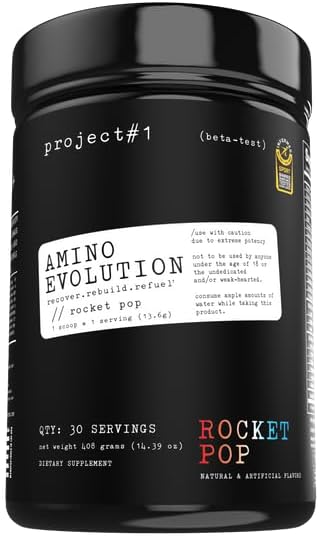 Έργο #1 AminoEvolution: Υποστήριξη & Ανάκτηση μυών - BCAAs, EAAs, Ηλεκτρολύτες & Keto Φιλική Ενέργεια Boost - Pre & Post Σκόνη προπόνησης για άνδρες & γυναίκες - RocketPop Γεύση - 30 Υπηρεσίες