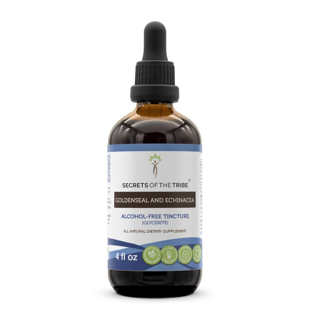Μυστικά της φυλής Goldenseal και Echinacea υγρό εκχύλισμα, βότανα (Εχινάκεια ρίζα (Echinacea Purpurea), Goldenseal Root (Hydrastis Canadensis)) συμπλήρωμα βαφής (4 FL OZ)