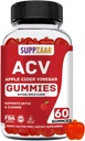 Vegan Apple Cider Vinegar Gummies with The Mother, 500mg 60 Servings - ACV Gummies for Natural Detox & Cleanse Immune System, Dibestion - Εναλλακτική σε κάψουλες μηλίτη μήλου