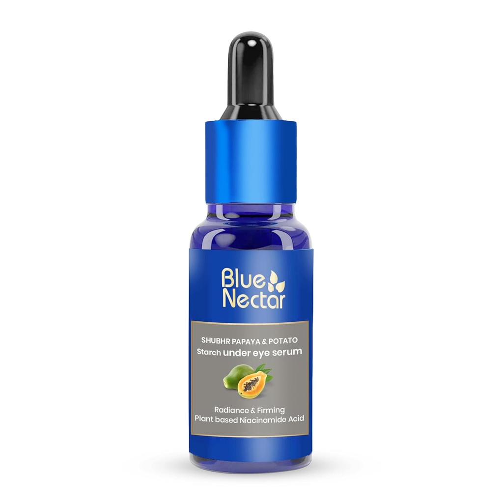 Γαλάζιο Nectar Under Eye Serum με βάση το φυτό Νιακιναμίδη από Πατάτα Starch & Papaya 