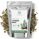 Elanen Naturals Organic Licorice Root 1 lb. (16 oz.), USDA Certified Organic Licorice Root Tea, Licourice Μαζική Choped, Liquorice, Raiz de Regaliz Licrice, Glycyrrhiza glabra, Cut & Sifted