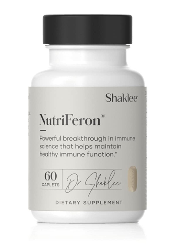 Shaklee - NutriFeron® Ανοσοποιητική Βοτανική Μείξη - Αναπτύχθηκε από Γνωστό Ανοσολόγο - Προάγει την Υγιεινή Ανοσολογική Λειτουργία με συστατικά Interferon-Boosting - Περιέχει Ψευδάργυρο - 60 Caplets