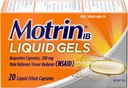 Motrin IB 200mg Υγρά Γέλη - 20 ct, Συσκευασία των 3