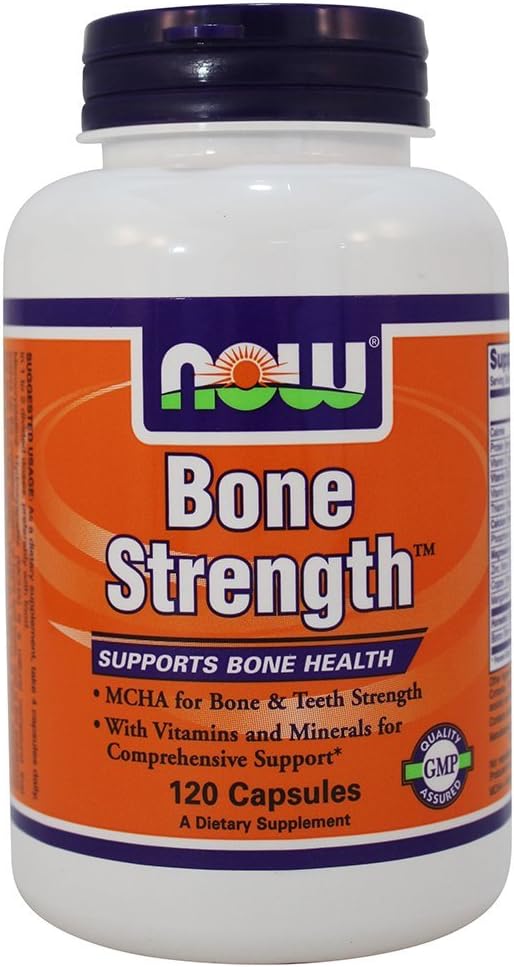 NOW Bone Strength, 120 Capsules (Pack of 2)