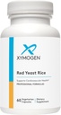 XYMOGEN Red Yeast Rice - μη ΓΤΟ Red Yeast Rice συμπλήρωμα για να βοηθήσει να διατηρηθεί ήδη υγιές λιπίδιο αίματος + επίπεδα χοληστερόλης - Καρδιαγγειακή υποστήριξη - Ελεγχόμενη κιτρινίνη-ελεύθερο (60 κάψουλες)
