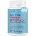 Curist Famotidine 20mg Bulk Pack (300 Count Tablets) Acid Reflux Medicine for Heartburn Relief - OTC Maximum Strength Stomach Acid Reducer - Αντιοξειδωτικά δισκία για δυσπεψία Heartburn Relief
