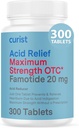 Curist Famotidine 20mg Bulk Pack (300 Count Tablets) Acid Reflux Medicine for Heartburn Relief - OTC Maximum Strength Stomach Acid Reducer - Αντιοξειδωτικά δισκία για δυσπεψία Heartburn Relief