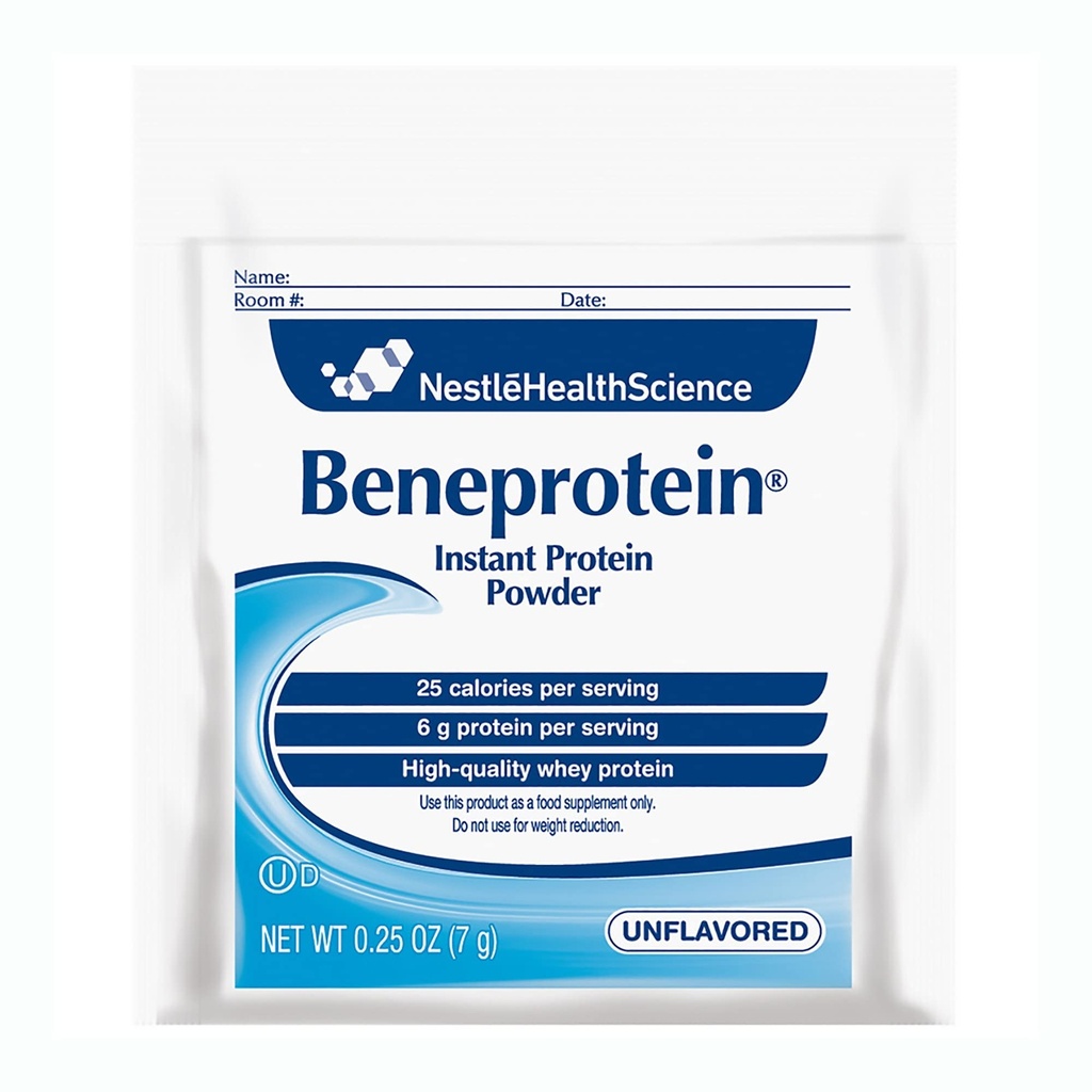 Beneprotein Instant Protein Powder, Unflavored, 0.25 Ounce Packets, Pack of 75 | Contains No Artificial Flavors or Sweeteners, 25 Calories, 6g Protein Per Serving, Unflavored, (Pack of 75)