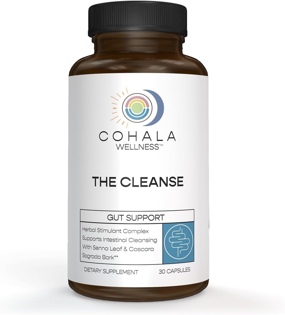 The Cleanse - 15 Day Prebiotics Colon Cleanser & Detox Fiber Supplement Natural Laxatives MCT Oil Keto - 30 Capsules