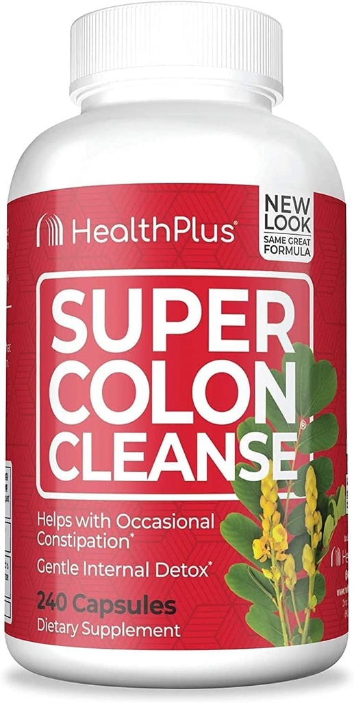 Health Plus Inc., Super Colon Cleanse, 500 mg, 60 Κάψουλες - 2pc