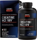 GNC AMP Creatine HCl 189 Χάπια, Κλινικά Αποδεδειγμένη Δύναμη & Μυϊκός Οικοδόμος, Αθλητική Απόδοση, Παραγωγή Ενέργειας, Συμπλήρωμα αποκατάστασης, Γρήγορη Απορρόφηση, Χωρίς Γλουτένη Φόρμουλα, 120 Υπηρεσίες