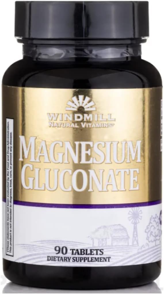 Ειδική συσκευασία των 5 δισκίων WINDMILL MAGNESIUM GLOCONATE 500 MG 90