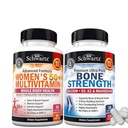 BioSchwartz Daily Multivitamin for Women 50 & Over (1 Month Supply) Plus Bone Strength Mineral Supplement with Calcium and Magnesium (1 Month Supply)