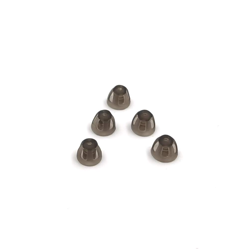 Βοηθητικό ακοής Domes Smoky Gray Tips Τεμάχια αυτιού Άνετα για Open Fit BTE Ενισχυτής ήχου PSAP Kit Αόρατο, εκτός από το RIC 5mm (S * 5)