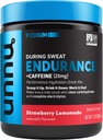 Nuun Hydration Endurance Powder, Strawberry Lemonade + Caffeine, Workout Support, 5 Essential Electrolytes for Hydration + Carbohydrates, Vegan, Non-GMO, (16 Services - Canister)