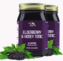 Green Jay Gourmet Tonic Elderberry – Όλα τα φυσικά Syrup Elderberry – Elderberry ανοσοποιητική υποστήριξη για τα παιδιά και τους ενήλικες – Ισχυρό Elderberry & Honey Blend – Sambucus Elderberry Syrup – 2 x 22 Ουγγιά