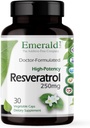 Emerald Labs Resveratrol - Συμπλήρωμα διατροφής με ρεσβερατρόλη για κυτταρική και καρδιοαγγειακή υποστήριξη - 30 κάψουλες λαχανικών