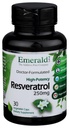 Emerald Labs Resveratrol - Dietary Supplement with Resveratrol for Cellular and Cardiovascular Support - 30 Vegetable Capsules