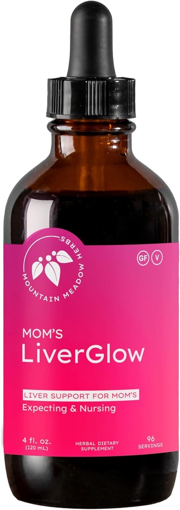 Mountain Meadow Herbs Mom's Liver Glow, Advanced Detoxifier and Regenerator to Support Liver Health and Function - 4 oz - for a Happy Liver