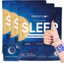 Wellamoon Original Sleep Patches for Adults Extra Strength | Sleep Patch with Melatonin & Valerian | Skin-Friendly & Cruelty-Free | Long-Lasting Night Comfort for Men & Women | Pack of 3 x 28 Patches