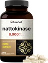 NatureBell Nattokinase συμπλήρωμα 8.000 FU ανά υπηρεσία, 240 κάψουλες Veggie 