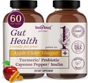 Organic Apple Cider Vinegar 30Capsules 2Pack Raw Premium Apple Cider Vinegar Capsules, ACV Pills With Turmeric Root Extract Probiotic Blend, Cayenne Pepper, Inulin & Black Pepper for Digestion & Detox