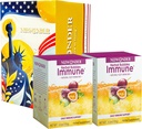Immune Booster Fizzy Drink Mix Herbal Supplement Made with Astragalus, Ginger, Jujube, Atratylodes, Πάθος Φρούτα, Όχι Τεχνητό, 10 συσκευασίες (2 κουτιά)