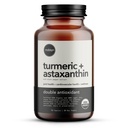 Organic Astaxanthin 12mg Plus Turmeric 1500mg, Black Pepper Extract, Υψηλή Απορρόφηση, Μάτι, Καρδιά, Δέρμα, Κοινή, Vegan, Χωρίς Γλουτένη, Μη-ΓΤΟ, Διπλό Αντιοξειδωτικό, Turmeric Curcumin Supplement, 30-Ημέρες