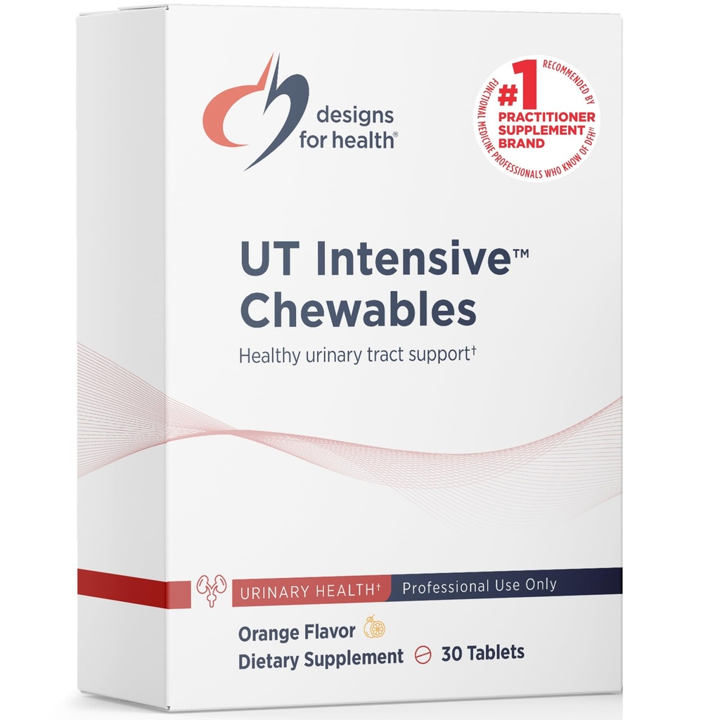 Designs for Health D-Mannose with Cranberry Chewables - UT Έντονες Μασούσες για άνδρες + Άνδρες, Συμπλήρωμα Υποστήριξης Ούρων με εκχύλισμα Cranberry - Φυσικό άρωμα πορτοκαλιού - Vegan (30 δισκία)