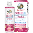 MaryRuth Organics Πολυβιταμίνη για γυναίκες 40+, γυναικείες πολυβιταμίνες Λιποσωμική, συμπλήρωμα υποστήριξης ανοσοποιητικών, συμπληρώματα ενέργειας & βοήθεια ύπνου, Vegan, ζάχαρη δωρεάν, μη-GMO, 15.22 Fl Oz