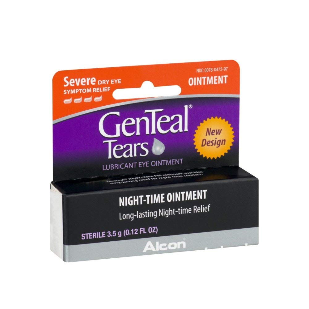Genteal Pm Dry Eye Relief Σοβαρή Νυχτερινή Αλοιφή .12 fl oz (4 Pack)