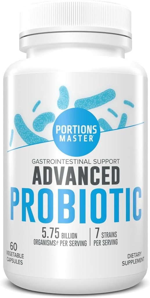 Μερίδες Master Probiotics 5.75 Δισεκατομμύρια CFU, ημερήσιο προβιοτικό και οργανικό προβιοτικό συμπλήρωμα για την υγεία των ούλων, την πέψη και την ανοσολογική ισορροπία, μη ΓΤΟ, χωρίς γλουτένη, χωρίς γαλακτοκομικά (60 κάψουλες)