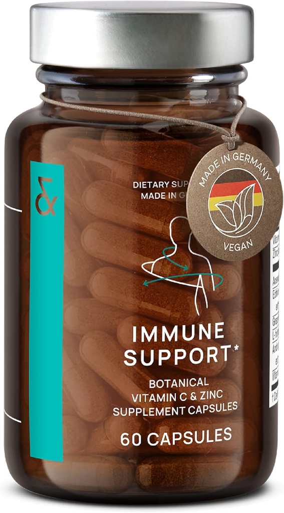 N°7 Immune Support Supplement - Immunity Boost with Echinacea - Natural Vitamin C from Acerola - Zinc - Andrographis - Grapefruit Seed Extract - Vegan Immune System Vitamins Complex - 60 Capsules