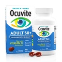 Ocuvite 50+ Eye Vitamin & Mineral Supplement, Multivitamin for Vision & Our Health with Omega-3, Zinc, Vitamins C & E, Lutein & Zeaxanthin, Συμπληρώματα ψευδαργύρου για γυναίκες και άνδρες, 90 Softgels