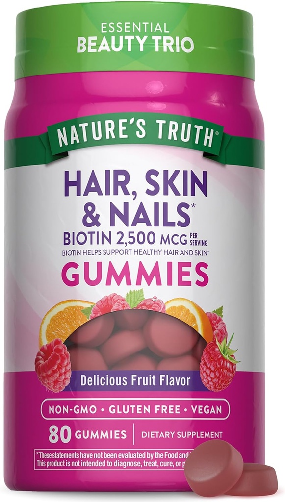 Nature's Truth Hair Skin and Nails Gummies 