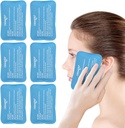 NEWGO Mini Ice Packs (6 Πακέτα) Gel Ψυχρές συσκευασίες για τραυματισμούς Επαναχρησιμοποιήσιμες, Face Ice Pack για Χειρουργική Προσώπου, Δόντια Πόνος, Κουρασμένα Μάτια, Παιδικά Boo Boos, Μώλωπες, Πονοκέφαλοι,Φουρητό 4.5"X 3.2" Μπλε