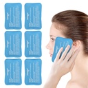 NEWGO Mini Ice Packs (6 Πακέτα) Gel Ψυχρές συσκευασίες για τραυματισμούς Επαναχρησιμοποιήσιμες, Face Ice Pack για Χειρουργική Προσώπου, Δόντια Πόνος, Κουρασμένα Μάτια, Παιδικά Boo Boos, Μώλωπες, Πονοκέφαλοι,Φουρητό 4.5"X 3.2" Μπλε