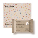 ProMix Protrition Protein Puff Bars - τούρτα γενεθλίων - Μαρσμαλόου Crispy Treat - Μεγάλη γεύση & υγιεινό για το Go Snack - υψηλή πρωτεΐνη & χαμηλή θερμίδα - Δωρεάν από γλουτένη, σόγια, & καλαμπόκι - 12 Bars