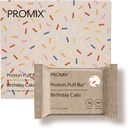ProMix Protrition Protein Puff Bars - τούρτα γενεθλίων - Μαρσμαλόου Crispy Treat - Μεγάλη γεύση & υγιεινό για το Go Snack - υψηλή πρωτεΐνη & χαμηλή θερμίδα - Δωρεάν από γλουτένη, σόγια, & καλαμπόκι - 12 Bars