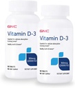 GNC Βιταμίνη D-3 2000 IU - Twin Pack