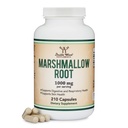 Κάψουλες ρίζας Marshmallow (210 Count, 1.000mg ανά Σερβίρισμα) Υψηλή σε Mucilage για την υποστήριξη της επισκευής αναπνευστικού, δέρματος και ουροδόχου (Vegan Safe, Gluten Free) από διπλό ξύλο