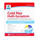Quality Choice Day & Night Cold Max Multi-Symptom, Ψυχρή & Γρίπη Ιατρική, Πόνος Reliever, Πυρετός Μειωτής, Βήχα Καταπιεστικό, Nasινικό Αποσυμφορητικό, 24 ώρες ανακούφιση Cool Taste Caplets