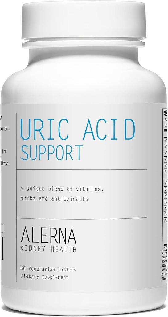 Uric Acid Support - Tart Cherry, εκχύλισμα σέλινου, κουρκουμά, Quercetin - Υποστήριξη Κανονική λειτουργία νεφρών - 60 χορτοφαγικά δισκία