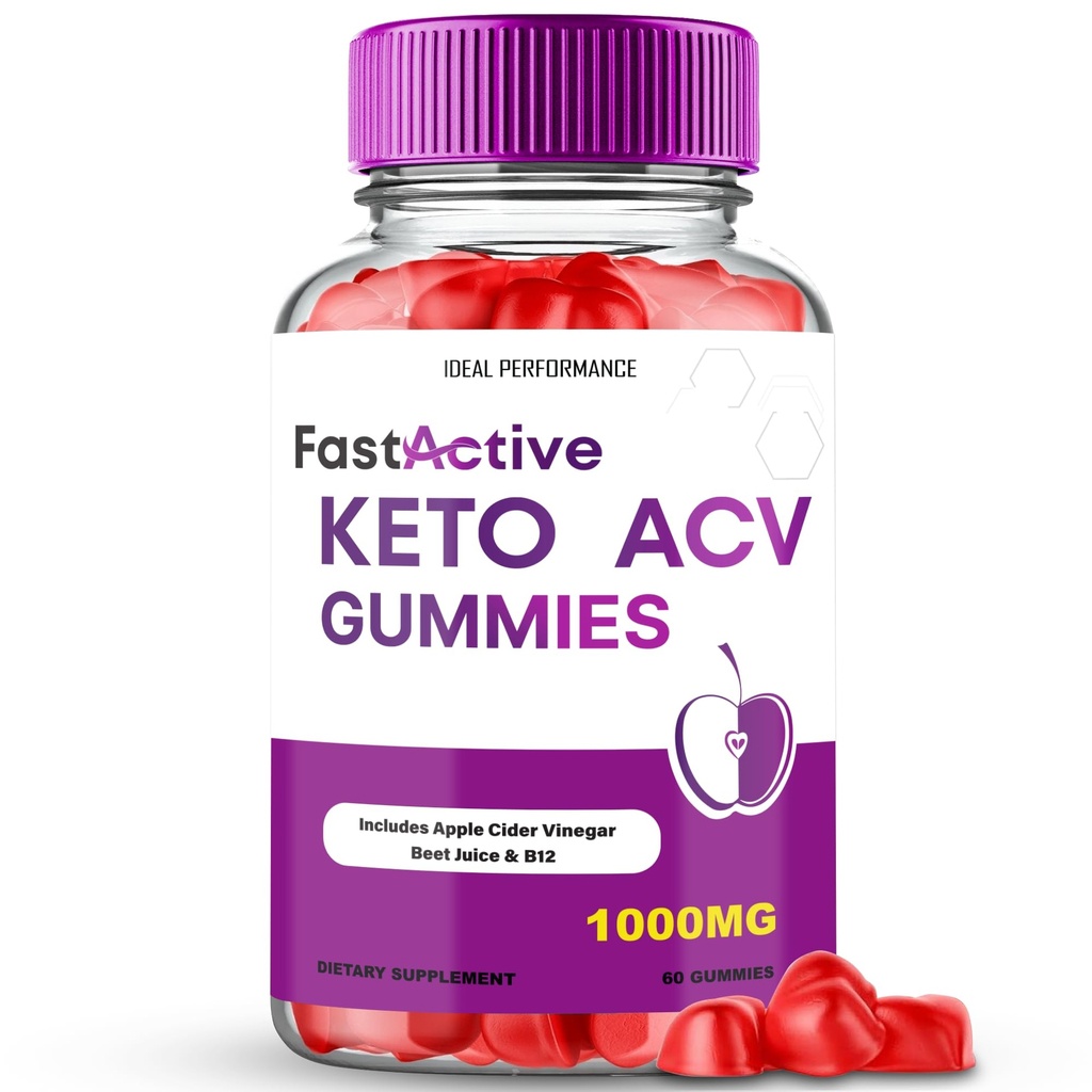 Γρήγορη ενεργό Keto + Gummies, γρήγορη ενεργό Keto ACV Keto συμπλήρωμα Gummies - μέγιστη δύναμη, όλα τα φυσικά υποστήριξη φόρμουλα γρήγορα ενεργό Keto+ACV Προηγμένη Formula, FastActive Keto Gummy Κριτικές (1 πακέτο)