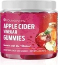 Youngevity Apple Cider Vinegar Gummies 500mg w/Raw ACV από το The Mother, Detox Cleanse και υποστήριξη της ανοσίας, - 60 Gummy Βιταμίνες