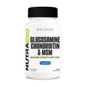 NutraBio Glucosamine Chondroitin & OptiMSM συμπλήρωμα, φόρμουλα κοινής υποστήριξης - 120 κάψουλες (120 κόμης)