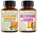 Vegan Glucosamine Chondroitin MSM Κοινό συμπλήρωμα υποστήριξης & Πλήρης πολυβιταμίνη για τις γυναίκες