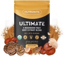 Ultimate Mushroom Master Blend Powder – Διπλή-Extracted, 4 Mushroom Complex με Reishi, Mane Lion, Turkey Tail, και Cordyceps – Immune Supplement Υποστήριξης για Βέλτιστη Υγεία, 2,12 oz